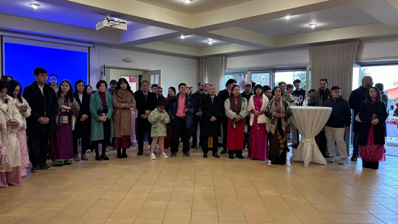 Buổi lễ diễn ra trong không khí ấm cúng. 