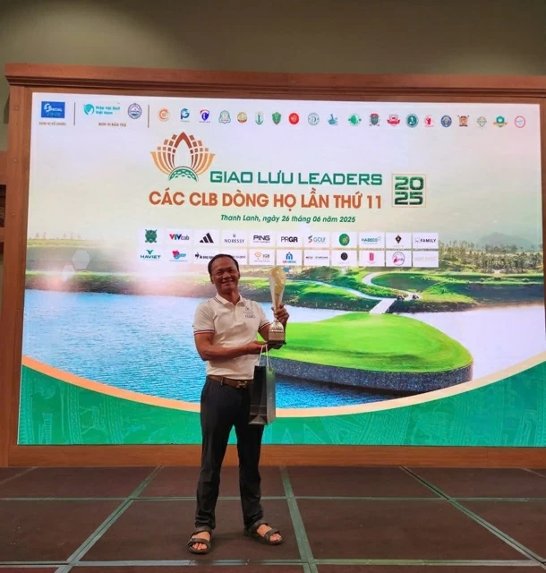 Doanh nhân Ngô Thế Vinh trong sự kiện “Giao lưu Leaders các CLB dòng họ lần thứ 11”.