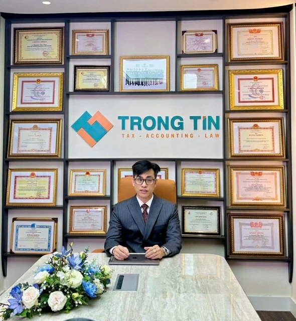 Luật sư, Trọng tài viên Nguyễn Văn Được tại trụ sở Công ty TNHH Kế toán và Tư vấn Thuế Trọng Tín do ông trực tiếp điều hành.
