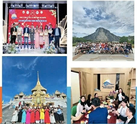 Lãnh đạo và tập thể nhân viên Công ty TNHH Tư vấn và Xây dựng Bình Minh Thái Nguyên.