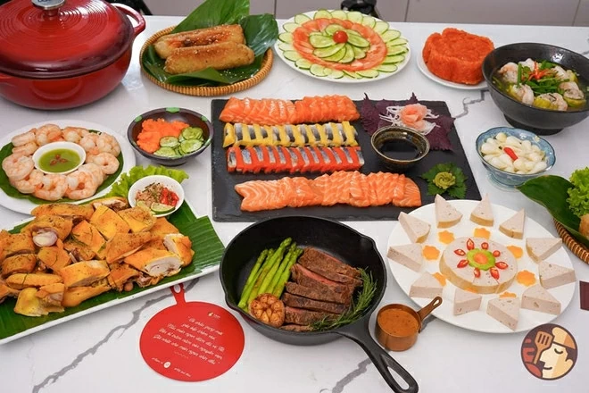 Tản mạn về mâm cơm Tết người Việt Tản mạn về mâm cơm Tết người Việt