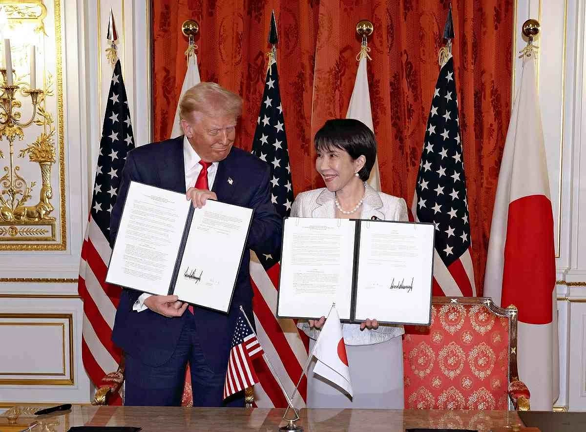 Tổng thống Trump công bố các khoản đầu tư đầu tiên của Nhật Bản vào Mỹ Tổng thống Trump công bố các khoản đầu tư đầu tiên của Nhật Bản vào Mỹ
