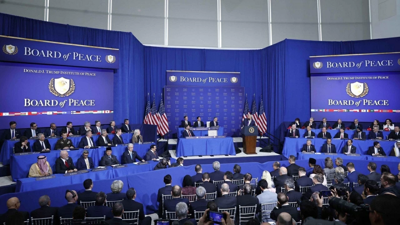 Phiên khai mạc Hội đồng Hòa bình về Gaza tại Thủ đô Washington D.C., Hoa Kỳ. (Nguồn: TTXVN)