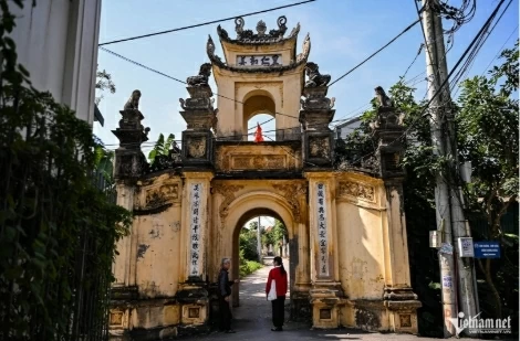 Vẻ đẹp bình yên, cổ kính của Làng Cựu. (Nguồn: Vietnamnet)