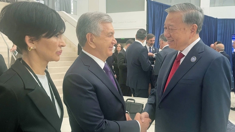 Tổng Bí thư gặp lãnh đạo các nước nhân dịp dự cuộc họp Hội đồng Hòa bình về Gaza