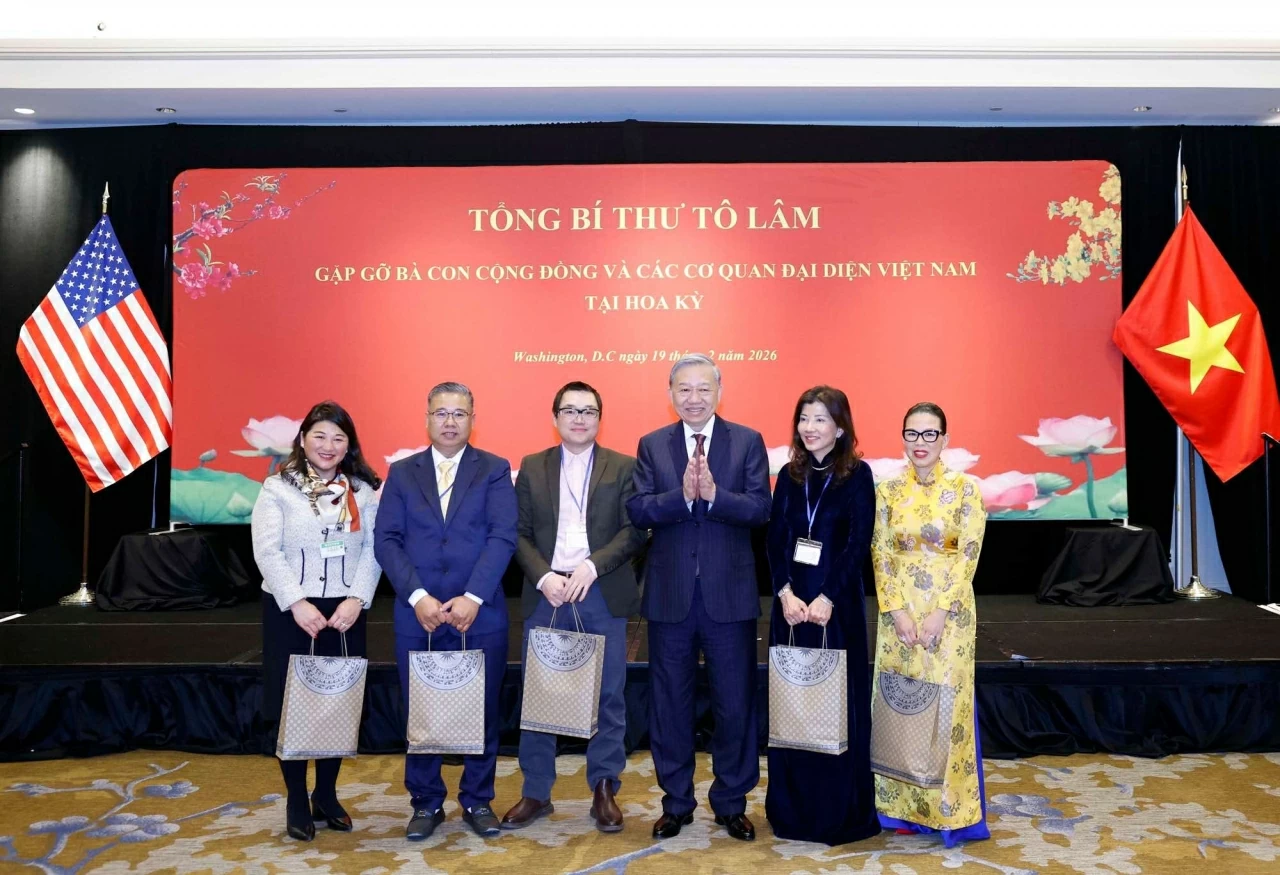 Tổng Bí thư Tô Lâm gặp gỡ bà con cộng đồng và các cơ quan đại diện Việt Nam tại Hoa Kỳ