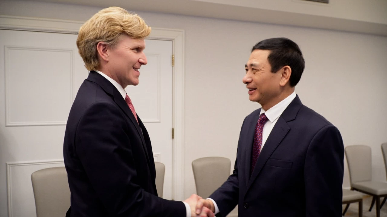 Bộ trưởng Bộ Quốc phòng Phan Văn Giang đã tiếp Ngài Elbridge A. Colby, Thứ trưởng thứ nhất Bộ Chiến tranh Hoa Kỳ. (Nguồn: BQP) Bộ trưởng Bộ Quốc phòng Phan Văn Giang đã tiếp Ngài Elbridge A. Colby, Thứ trưởng thứ nhất Bộ Chiến tranh Hoa Kỳ. (Nguồn: BQP)