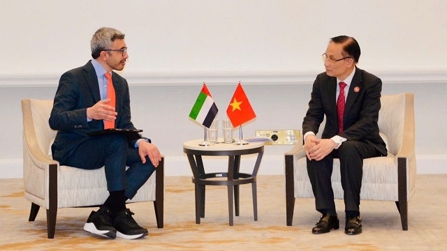 Uỷ viên Bộ Chính trị, Bộ trưởng Ngoại giao Lê Hoài Trung gặp Bộ trưởng ngoại giao các nước UAE, Ai Cập và Thổ Nhĩ Kỳ