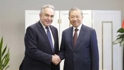 Tổng Bí thư Tô Lâm tiếp cựu Thứ trưởng thứ nhất Bộ Ngoại giao Hoa Kỳ Kurt Campbell