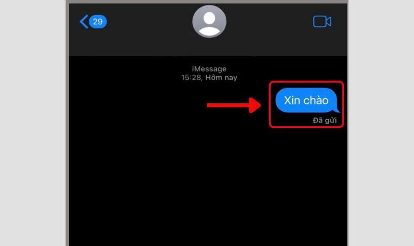 Nhấn và giữ vào tin nhắn iMessage muốn thu hồi. Nhấn và giữ vào tin nhắn iMessage muốn thu hồi.
