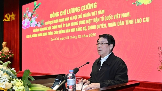 Chủ tịch nước thăm chúc Tết Đảng bộ, chính quyền, nhân dân tỉnh Lào Cai