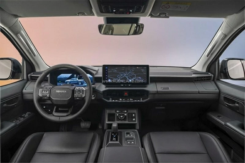 Nội thất dự kiến của Toyota Fortuner thế hệ mới.