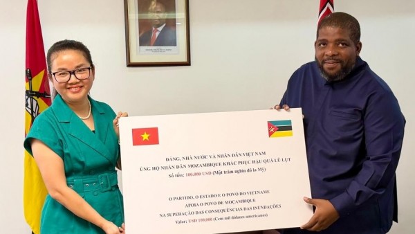 Việt Nam hỗ trợ, ủng hộ nhân dân Mozambique khắc phục hậu quả mưa lũ