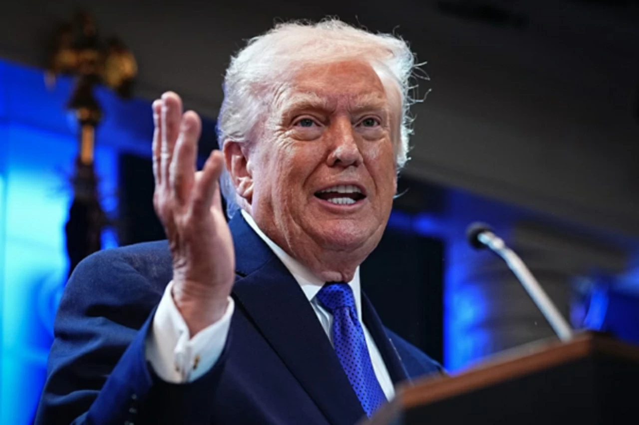 Tổng thống Donald Trump phát biểu trong một cuộc họp báo tại Phòng họp báo Brady của Nhà Trắng ở Washington, ngày 20/2. (Nguồn: ABC News)