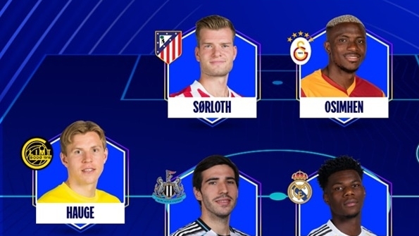 Đội hình xuất sắc nhất lượt về play-off Champions League