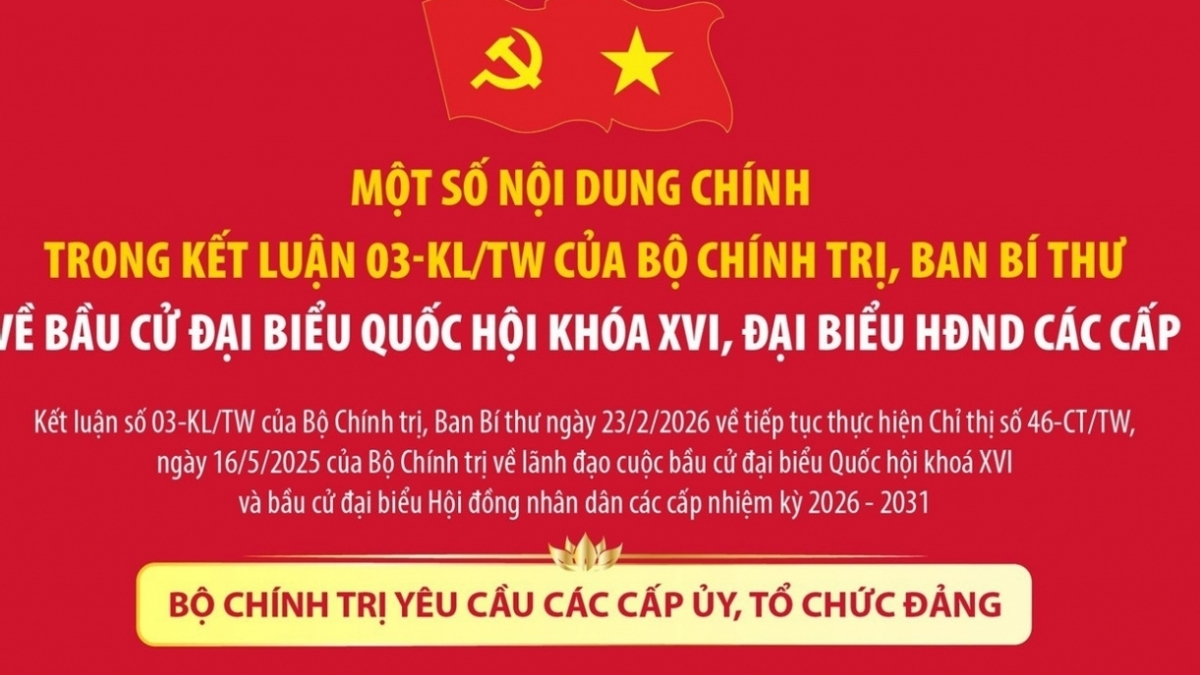 Kết luận 03-KL/TW của Bộ Chính trị, Ban Bí thư về lãnh đạo công tác bầu cử