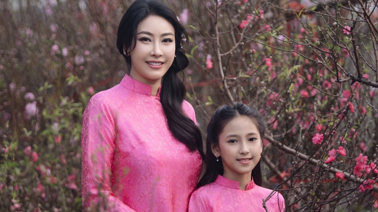 Bộ ảnh Tết 'đẹp nên thơ' của Hoa hậu Hà Kiều Anh