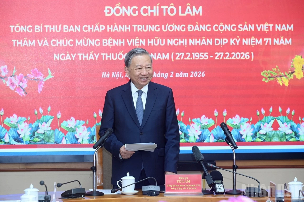 Toàn văn phát biểu của Tổng Bí thư Tô Lâm nhân dịp kỷ niệm 71 năm Ngày Thầy thuốc Việt Nam Toàn văn phát biểu của Tổng Bí thư Tô Lâm nhân dịp kỷ niệm 71 năm Ngày Thầy thuốc Việt Nam