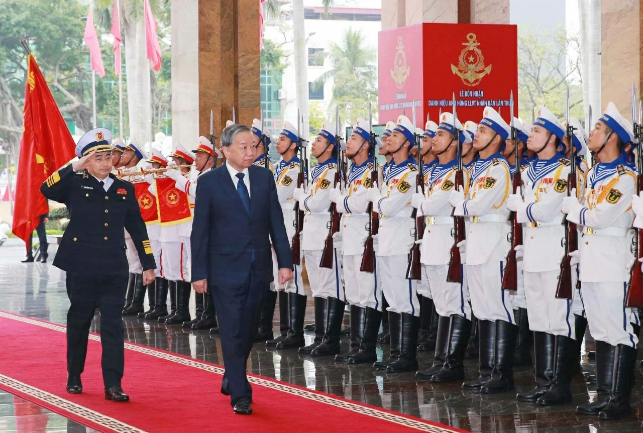 Quân chủng Hải quân tổ chức Lễ đón danh hiệu Anh hùng Lực lượng Vũ trang Nhân dân lần thứ 3 Quân chủng Hải quân tổ chức Lễ đón danh hiệu Anh hùng Lực lượng Vũ trang Nhân dân lần thứ 3