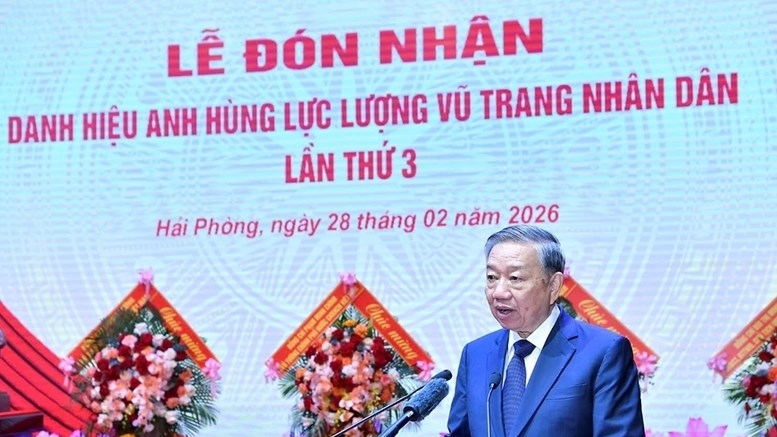 Toàn văn phát biểu của Tổng Bí thư Tô Lâm tại Lễ đón nhận danh hiệu Anh hùng LLVTND của Quân chủng Hải quân