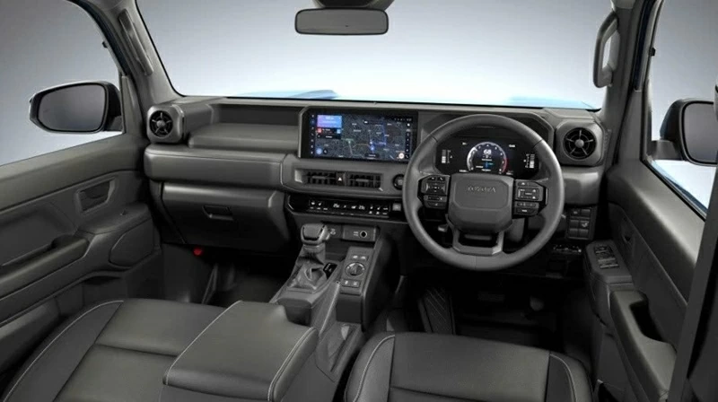 Bên trong, Toyota Land Cruiser FJ được thiết kế theo phong cách đặc trưng của dòng Land Cruiser. Bên trong, Toyota Land Cruiser FJ được thiết kế theo phong cách đặc trưng của dòng Land Cruiser.