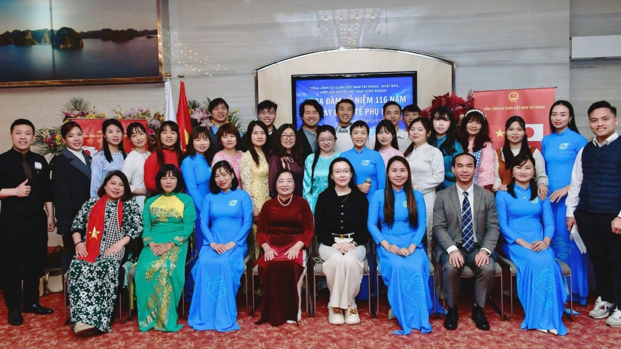 Tọa đàm kỷ niệm Ngày quốc tế Phụ nữ tại Osaka: Gắn kết - Gìn giữ - Lan tỏa