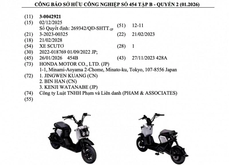 Hình ảnh trong hồ sơ cho thấy đây chính là bộ đôi Honda Zoomer e: và Honda Dax e:.