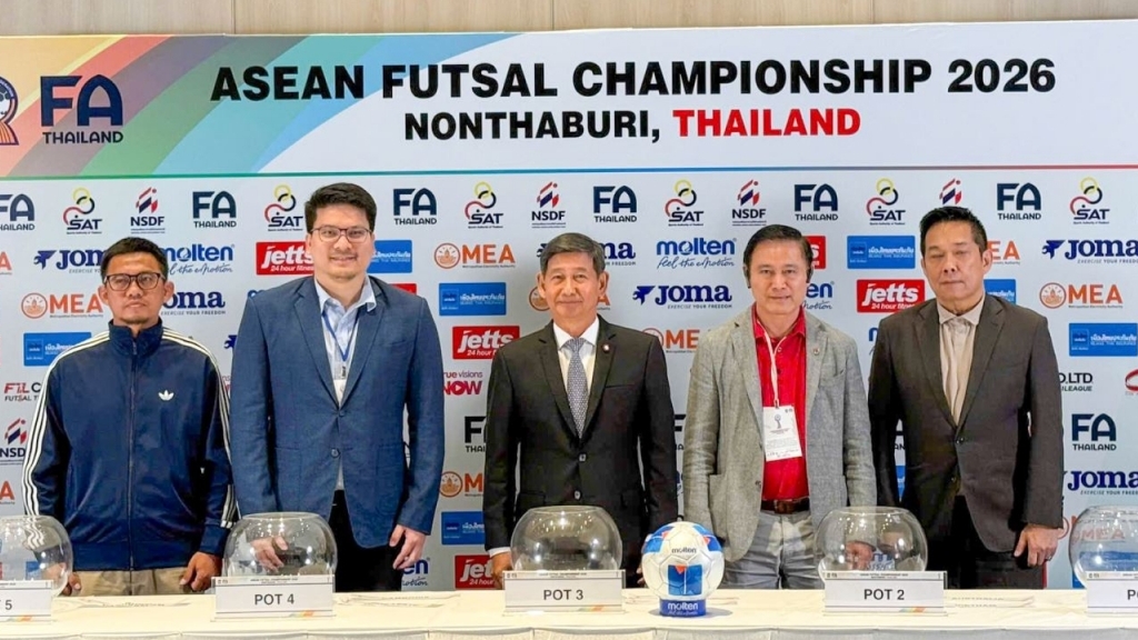 Futsal Việt Nam chung bảng chủ nhà Thái Lan, Myanmar và Timor-Leste tại Giải vô địch Đông Nam Á 2026