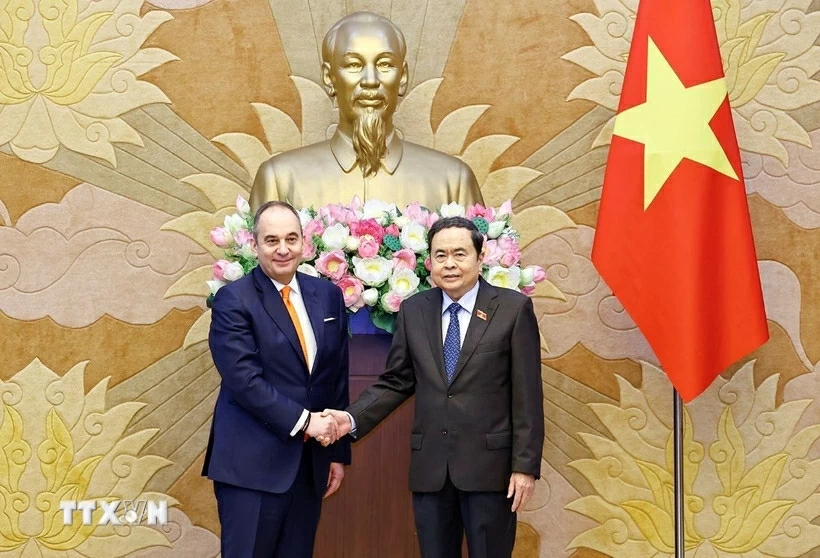Chủ tịch Quốc hội Trần Thanh Mẫn tiếp Phó Chủ tịch thứ nhất Quốc hội Hy Lạp Ioannis Plakiotakis