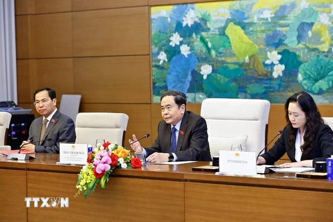 Chủ tịch Quốc hội Trần Thanh Mẫn tiếp Phó Chủ tịch thứ nhất Quốc hội Hy Lạp Ioannis Plakiotakis