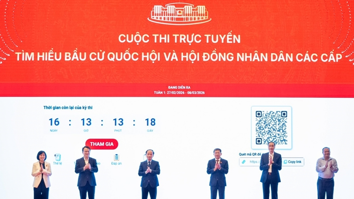 Phát động cuộc thi trực tuyến tìm hiểu về cuộc bầu cử đại biểu Quốc hội khóa XVI và đại biểu HĐND các cấp nhiệm kỳ 2026-2031