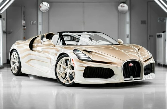 Các nghệ nhân Bugatti đã áp dụng họa tiết “Vagues de Lumière”. 