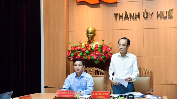 Công bố quyết định kiểm tra, giám sát 2026 đối với Ban Thường vụ Thành ủy Huế