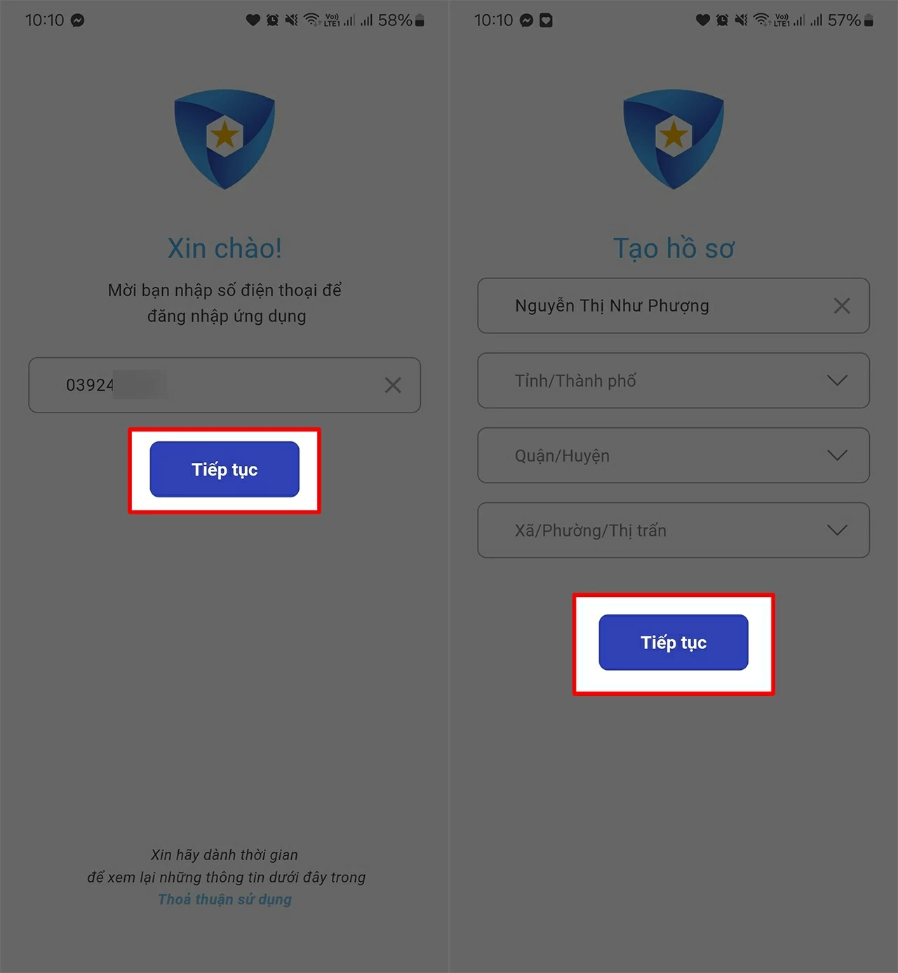 Tại giao diện chính của ứng dụng. Tại giao diện chính của ứng dụng.