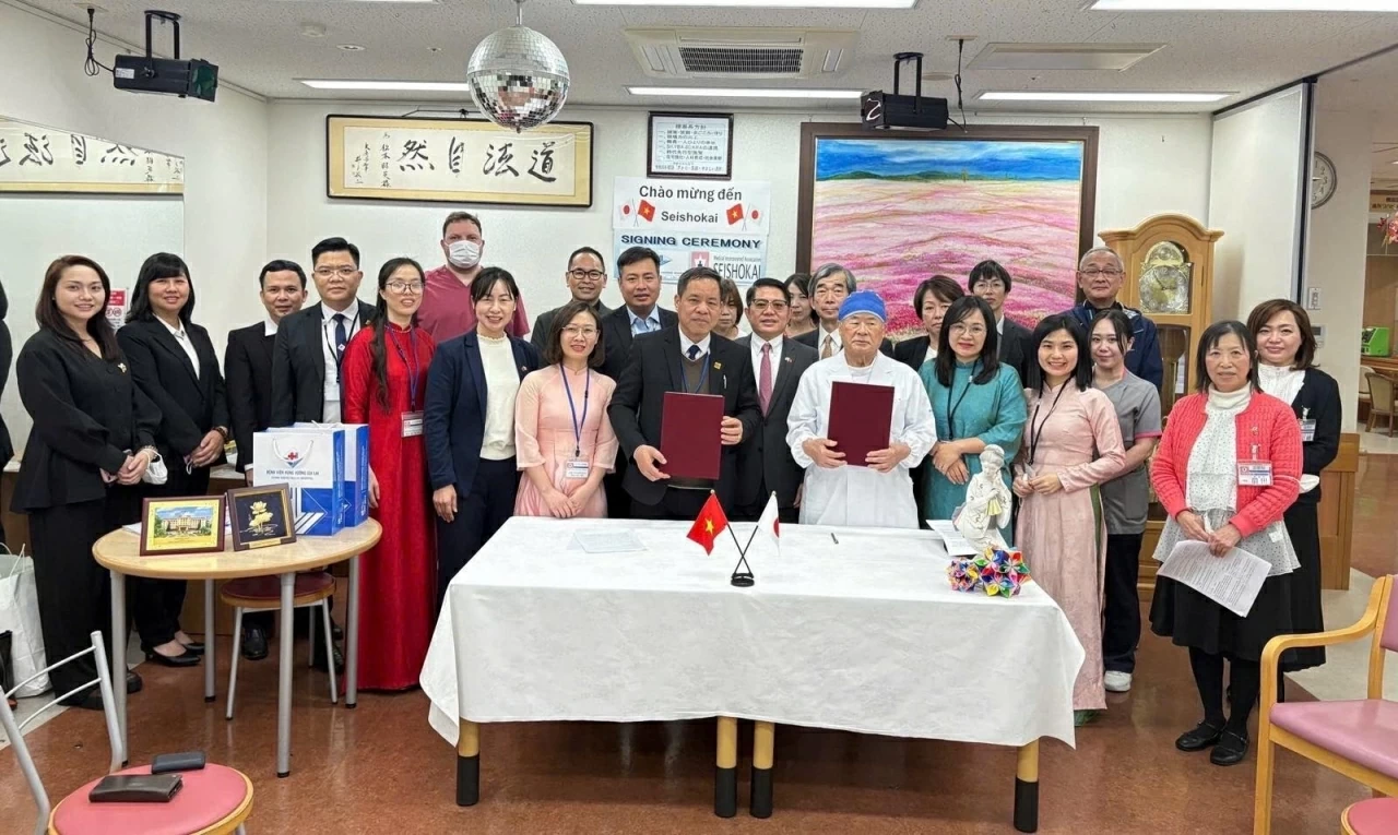 Tăng cường hợp tác y tế Việt Nam-Nhật Bản: Bệnh viện Hùng Vương và Tập đoàn Seishokai ký kết thỏa thuận hợp tác