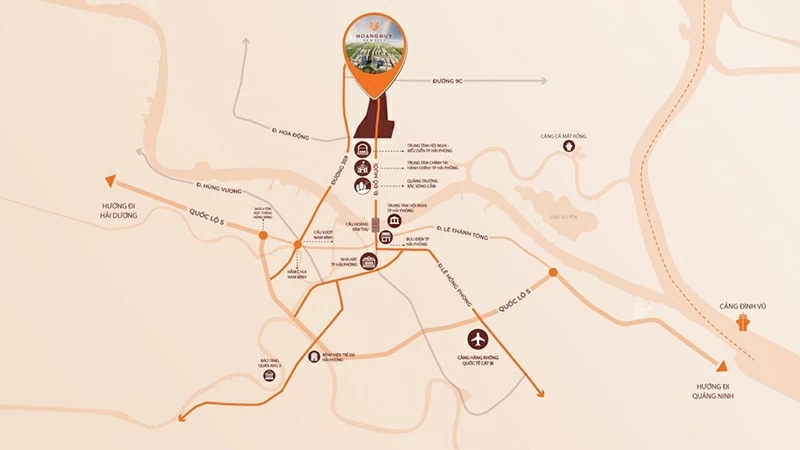 Hoàng Huy New City theo đuổi định hướng này khi nhấn mạnh hệ sinh thái tiện ích đồng bộ, mục tiêu kiến tạo “đại đô thị đáng sống” tại Bắc Sông Cấm.