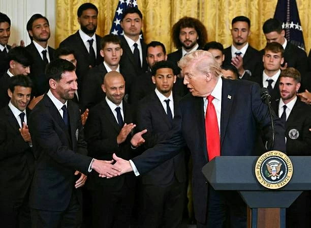 Thăm Nhà Trắng, Messi lần đầu gặp Tổng thống Trump
