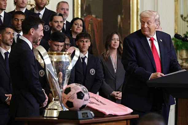 Thăm Nhà Trắng, Messi lần đầu gặp Tổng thống Trump