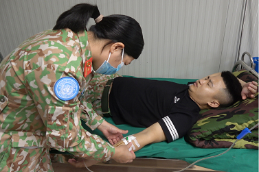 Nữ quân nhân Việt Nam tỏa sáng tinh thần gìn giữ hòa bình