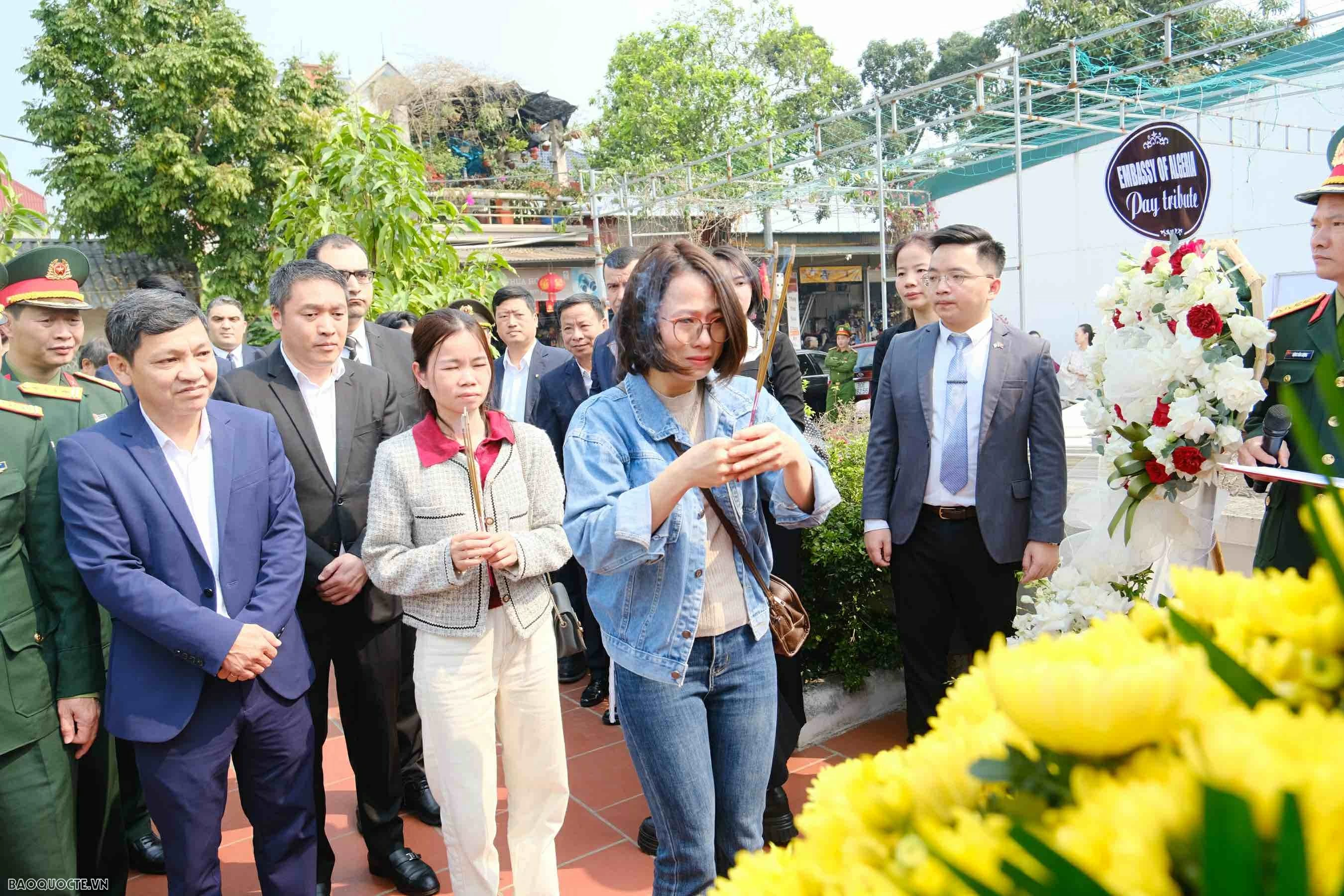 Tưởng niệm 52 năm ngày các cán bộ, phóng viên Việt Nam-Algeria hy sinh trong vụ tai nạn máy bay tại Sóc Sơn