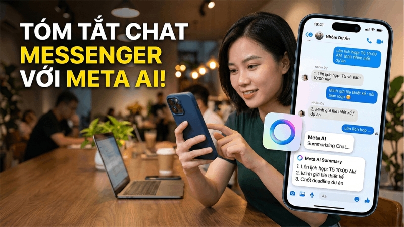 Tóm tắt đoạn chat nhanh chóng bằng Meta AI trên Messenger