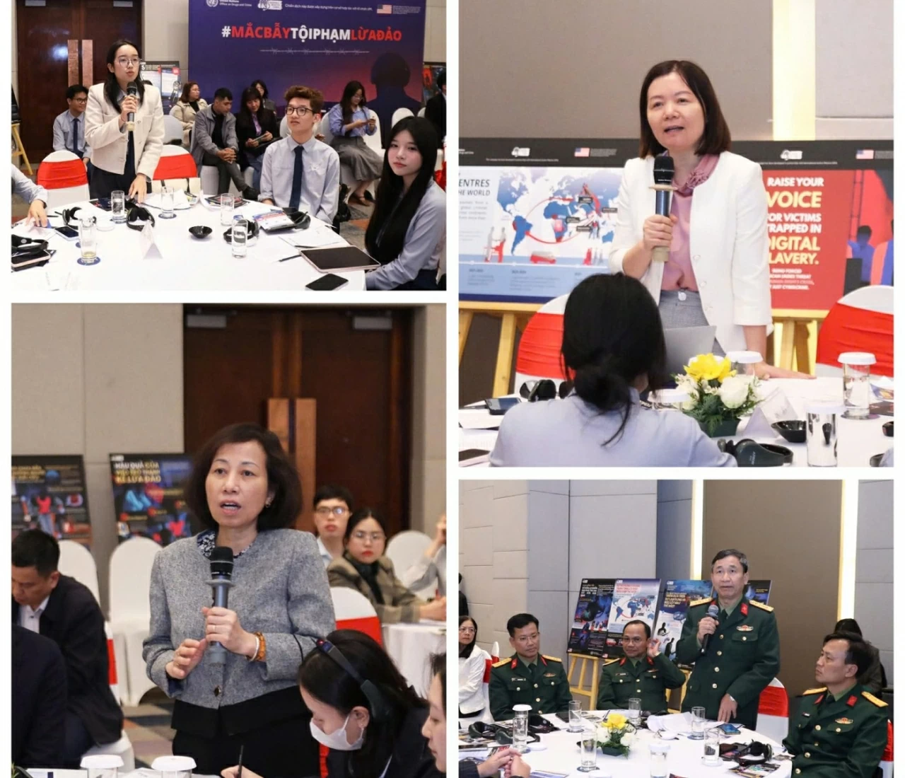 Phiên thảo luận diễn ra sôi nổi với nhiều ý kiến bổ ích. (Ảnh: Thành Long)