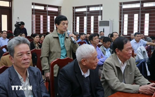 Phó Chủ tịch Thường trực Quốc hội Đỗ Văn Chiến tiếp xúc cử tri tại tỉnh Bắc Ninh