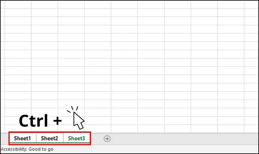 Mở đồng thời hai file Excel. 