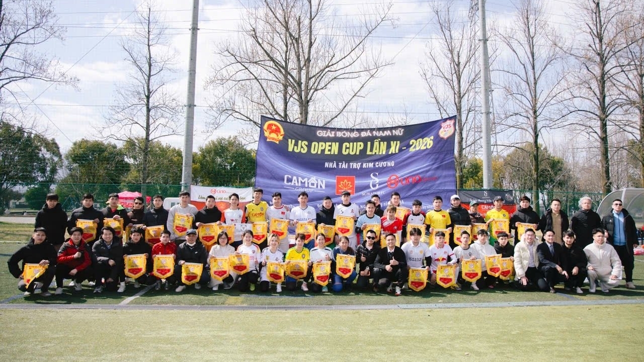 Sôi nổi Giải bóng đá VJS Open Cup lần thứ XI năm 2026 tại Kashihara, Nhật Bản