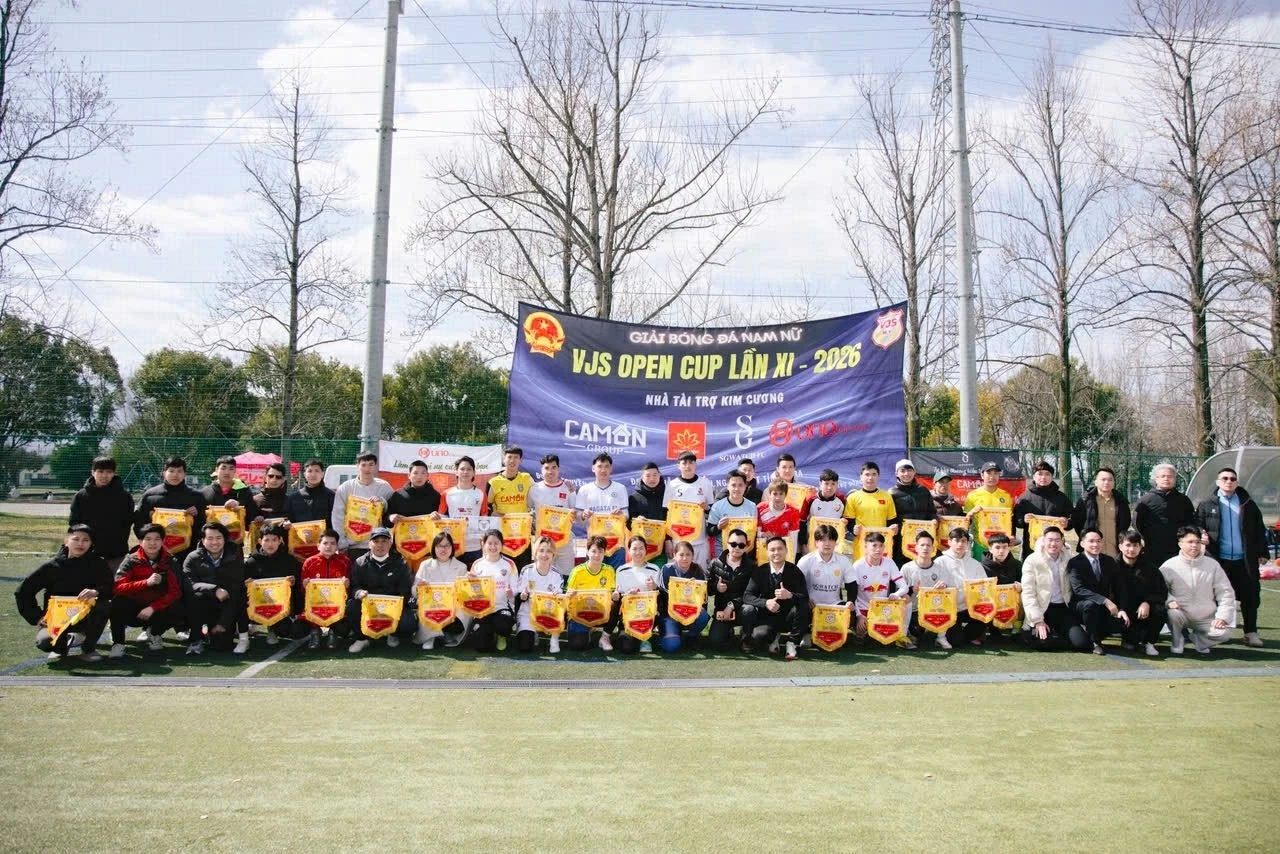 Sôi nổi Giải bóng đá VJS Open Cup lần thứ XI năm 2026 tại Kashihara, Nhật Bản