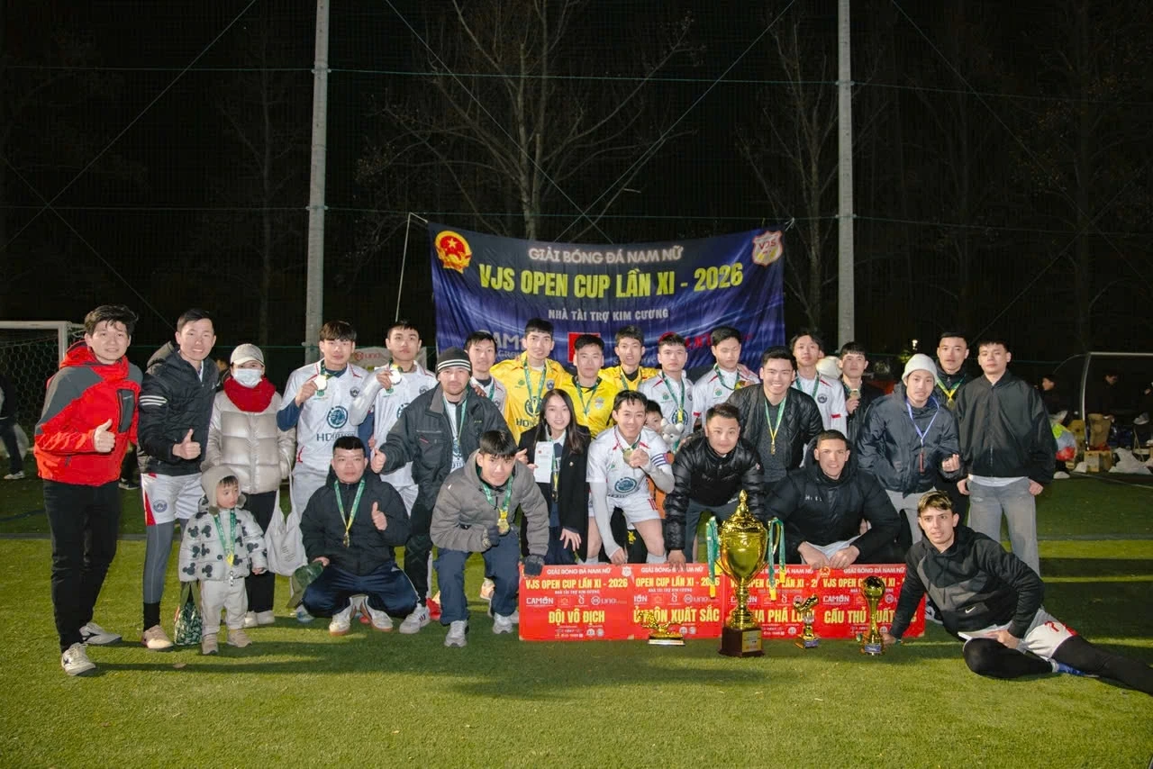 Giải bóng đá VJS Open Cup lần thứ XI năm 2026 diễn ra sôi nổi tại Kashihara