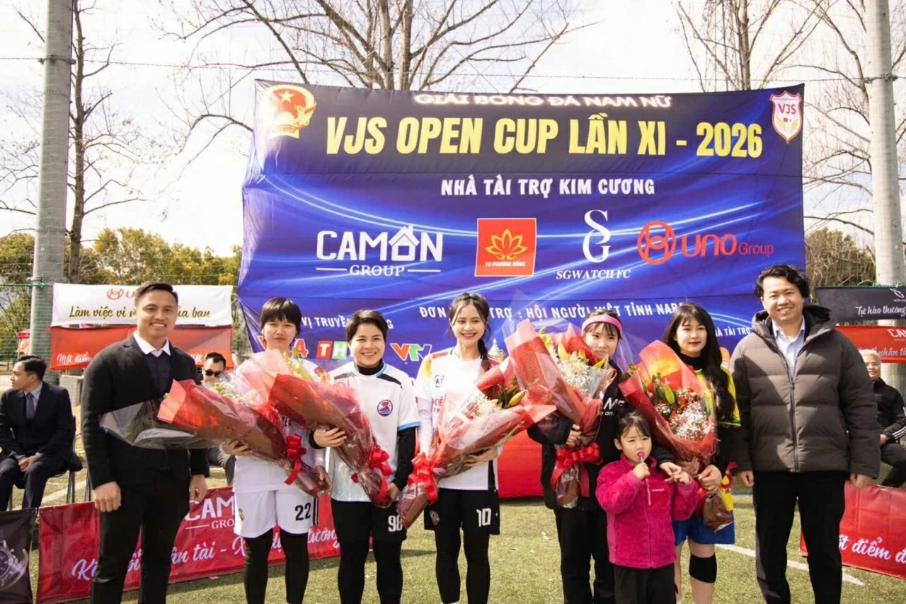 Giải bóng đá VJS Open Cup lần thứ XI năm 2026 diễn ra sôi nổi tại Kashihara