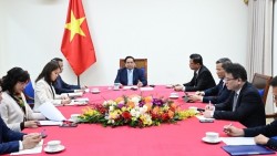 Thủ tướng Chính phủ Phạm Minh Chính điện đàm với Thủ tướng kiêm Bộ trưởng Ngoại giao Qatar
