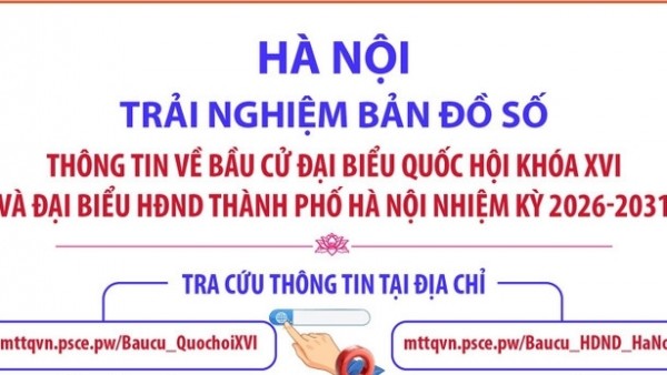 Hà Nội: Trải nghiệm bản đồ số thông tin về bầu cử đại biểu Quốc hội và HĐND